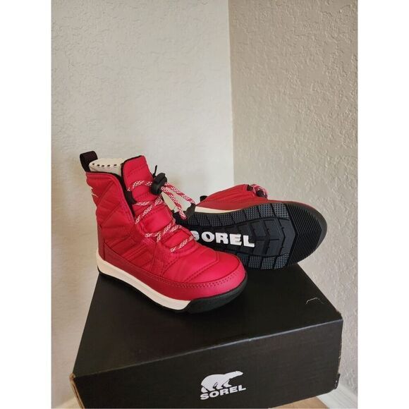 SOREL Whitney II Short‎ Waterproof Insulated Boot, Toddler Size 12, Red, NWT - Picture 1 of 10
